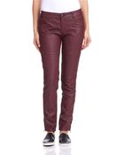 Free People Faux Leather Skinny Pants - Lyst