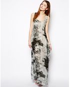 Denham Silk Printed Maxi Dress - Lyst