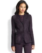 Akris Punto Suede Blazer - Lyst
