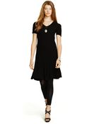 Polo Ralph Lauren Ribbed V-Neck Dress - Lyst