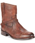 Frye Womens Lindsay Plate Booties - Lyst