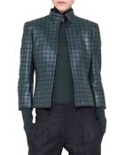 Akris Stitched Leather Jacket - Lyst