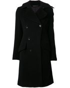 Yohji Yamamoto Long Double Breasted Coat - Lyst
