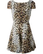 RED Valentino Leopard Print Dress - Lyst