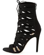 Via Spiga Teaira Suede Cage Sandal - Lyst