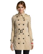 Burberry London Honey Cotton 'Berryford' Double Breasted Trench Coat - Lyst