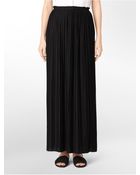Calvin Klein Pleated Maxi Skirt - Lyst