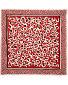 Gucci Leopard Painted Shawl - Lyst