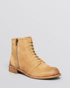 Splendid Lace Up Booties - Orella - Lyst