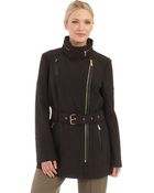 MICHAEL Michael Kors Belted Car Coat - Lyst