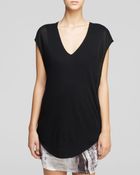 Helmut Lang Top - Slack Jersey Twist Back - Lyst