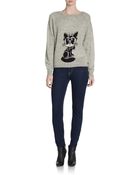 French Connection Geeky Cat Wool Sweater - Lyst