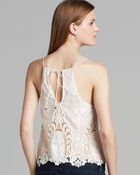 Dolce Vita Top Sabelle Embroidered Crop - Lyst