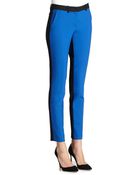 Michael Kors Colorblock Stretch Wool Slim Trousers - Lyst