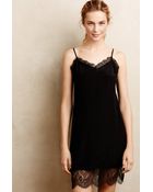 Eloise Lace Hem Silk Chemise - Lyst