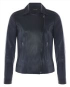Jaeger Leather Biker Jacket - Lyst