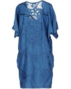 Richmond Denim Short Dress - Lyst