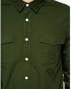 Asos Military Shirt In Long Sleeve - Lyst