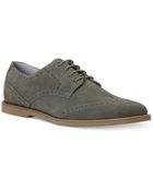 Calvin Klein Faxon Suede Oxfords - Lyst