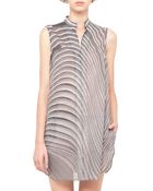 Akris Curves Sleeveless Snap Tunic - Lyst