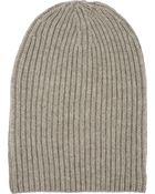 Barneys New York English Rib-Knit Beanie - Lyst