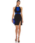 Dion Lee Neo Polyblend Pleat Mini Dress - Lyst