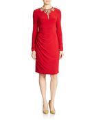 Vince Camuto Embellished Sheath Dress - Lyst