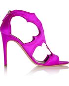 Rupert Sanderson Estelle Cutout Satin Sandals - Lyst