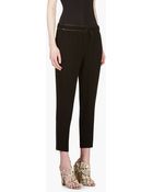Helmut Lang Black Leather_waistband Relic Trousers - Lyst