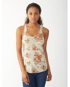 Alternative Apparel Meegs Printed Racerback Tank Top - Lyst
