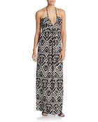 T-bags Tribal-Inspired Printed Halter Maxi Dress - Lyst