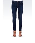 Armani Jeans Skinny Jeans in Stretch Denim - Lyst