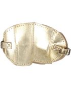 Alexander McQueen Shimmer Leather Wide Belt - Lyst
