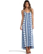 Flynn Skye Scoop Back Maxi Dress - Lyst
