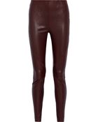 T By Alexander Wang Leather Leggings - Lyst