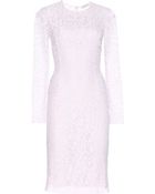 Nina Ricci Stretch Lace Dress - Lyst