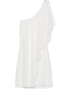 Alice + Olivia Oneshoulder Draped Georgette Dress - Lyst