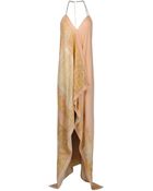 Patrizia Pepe Sera Sleeveless Silk Long Dress - Lyst
