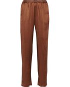 Carine Gilson Silk-Satin Pajama Pants - Lyst