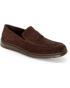 Giorgio Armani Brown Penny Loafers - Lyst