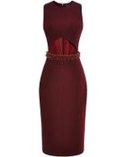 Cushnie Et Ochs Bead-Embellished Stretch-Jersey Dress - Lyst