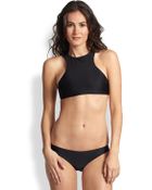 Mikoh Swimwear Cutout Racerback Sport Bikini Top - Lyst