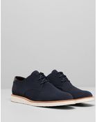 Pull&Bear Split Suede Wedge Shoes - Lyst