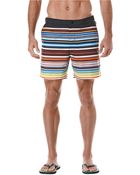 Original Penguin Fixed Volley Stripe Swim Shorts - Lyst