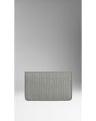 Burberry Embossed Check Patent Leather Continental Wallet - Lyst