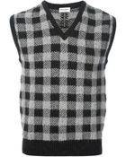 Saint Laurent Knit Sleeveless Sweater - Lyst