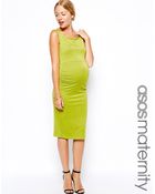 Asos Maternity Sleeveless Bardot Dress - Lyst