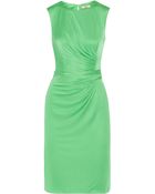 Issa Gathered Silk-jersey Dress - Lyst
