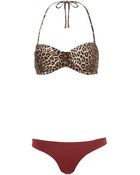 Zimmermann Mismatched Bandeau Instinct Bikini - Lyst