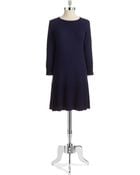 Shoshanna Drop Waist Sweater Dress - Lyst